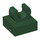 LEGO Dark Green Tile 1 x 1 with Clip (Raised &quot;C&quot;) (15712 / 44842)