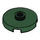 LEGO Dark Green Tile 2 x 2 Round with Stud (18674)