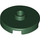 LEGO Dark Green Tile 2 x 2 Round with Stud (18674)