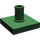 LEGO Donkergroen Tegel 2 x 2 met Verticaal Pin (2460 / 49153)