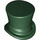 LEGO Dark Green Top Hat with Upturned Brim (27149)