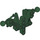 LEGO Dark Green Torso with Shoulder Joints (53545)