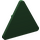 LEGO Vert foncé Triangulaire Sign avec clip fendu (30259 / 39728)