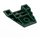 LEGO Dark Green Wedge 4 x 4 Quadruple Convex Slope Center (47757)