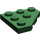 LEGO Dark Green Wedge Plate 3 x 3 Corner (2450)