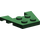 LEGO Vert foncé Coin assiette 3 x 4 avec des encoches pour tenons (28842 / 48183)