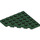 LEGO Dark Green Wedge Plate 6 x 6 Corner (6106)