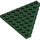 LEGO Dark Green Wedge Plate 8 x 8 Corner (30504)
