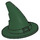 LEGO Dark Green Wizard Hat with Smooth Surface (6131)