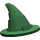 LEGO Donkergroen Wizard Hoed met glad oppervlak (6131)