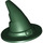 LEGO Dark Green Wizard Hat with Smooth Surface (6131)