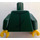 LEGO Dark Green Woman in Dark Green Jacket with Red Hat Minifig Torso (973 / 76382)