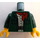 LEGO Dark Green Woman in Dark Green Jacket with Red Hat Minifig Torso (973 / 76382)