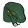 LEGO Dark Green Zoltar Snake Villain Minifigure Head (25077)