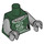 LEGO Dark Green Zombie Cheerleader Minifig Torso with Medium Stone Arms and Medium Stone Hands (973 / 88585)