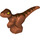 LEGO Orange sombre De bébé Raptor avec Brown Markings (37829 / 38524)