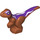 LEGO Dunkelorange Baby Raptor mit Dark Purple Der Rücken und Weiß Streifen (37829 / 78359)