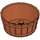 LEGO Dark Orange Barrel 4.5 x 4.5 with Axle Hole (64951)
