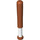 LEGO Dark Orange Baseball Bat with White Handle (17884 / 37728)