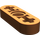 LEGO Dunkelorange Strahl 3 x 0.5 Dünn mit Achse Löcher (6632 / 65123)