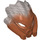 LEGO Dark Orange Bionicle Mask with Flat Silver Back (24157)