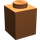 LEGO Orange sombre Brique 1 x 1 (3005 / 30071)