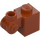 LEGO Orange Sombre Brique 1 x 1 x 2 avec Scroll et Tenon ouvert (20310)