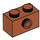LEGO Dunkelorange Backstein 1 x 2 mit 1 Stud auf Seite (86876)