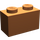 LEGO Orange sombre Brique 1 x 2 avec tube inférieur (3004 / 93792)