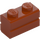 LEGO Arancione scuro Mattoncino 1 x 2 con Embossed Bricks (98283)