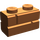 LEGO Orange sombre Brique 1 x 2 avec Embossed Bricks (98283)