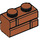 LEGO Orange sombre Brique 1 x 2 avec Embossed Bricks (98283)
