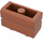 LEGO Dunkelorange Backstein 1 x 2 mit Embossed Bricks (98283)