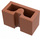 LEGO Dark Orange Brick 1 x 2 with Groove (4216)