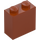 LEGO Mörk Orange Kloss 1 x 2 x 1.6 med Knoppar på Ett Sida (1939 / 22885)