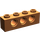 LEGO Dunkelorange Backstein 1 x 4 mit Löcher (3701)