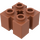 LEGO Dunkelorange Backstein 2 x 2 mit Slots und Axlehole (39683 / 90258)