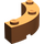 LEGO Orange sombre Brique 4 x 4 Rond Coin (Large avec 3 Goujons) (48092 / 72140)