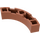 LEGO Dark Orange Brick 4 x 4 Round Corner (Wide with 3 Studs) (48092 / 72140)