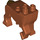 LEGO Dunkelorange Centaur Beine mit Dark Brown Schwanz (3815 / 67638)