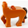 LEGO Dark Orange Centaur Legs with Dark Brown Tail (3815 / 67638)