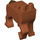 LEGO Donkeroranje Centaur Poten met Dark Tan Staart (67638)