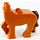 LEGO Dark Orange Centaur Lower Body with Dark Brown Tail (3815 / 67638)