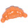 LEGO Dark Orange Croissant with Rounded Ends (33125)