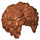 LEGO Dunkelorange Curly Haar mit Mittelscheitel (29634 / 86318)