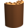 LEGO Orange sombre Cylindre 3 x 6 x 6 Demi (35347 / 87926)