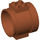 LEGO Dark Orange Cylinder Tube Straight (49736)
