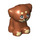 LEGO Dark Orange Dog (Sitting) with Tan Paws (69901 / 101135)
