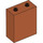 LEGO Dark Orange Duplo Brick 1 x 2 x 2 without Bottom Tube (4066 / 76371)