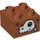LEGO Dark Orange Duplo Brick 2 x 2 with Dinosaur skull (3437 / 26305)